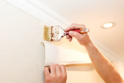 Pose de papier peint à Bray-et-Lû — revêtements muraux et toiles de verre